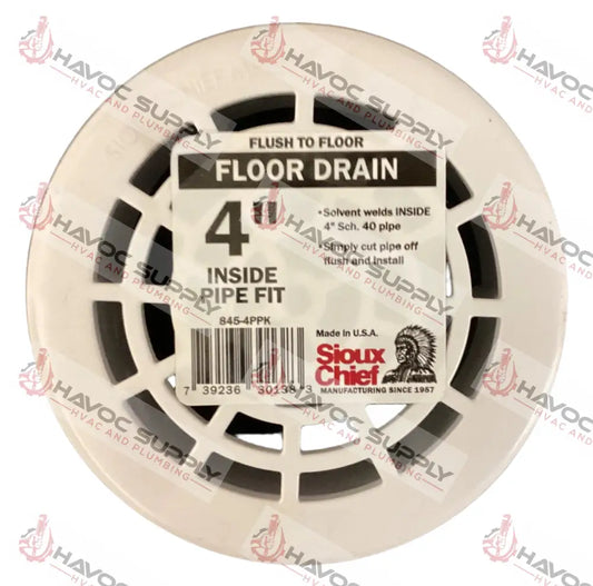 4" INSIDE PIPE PVC FLOOR DRAIN - HAVOC SUPPLY, LLC