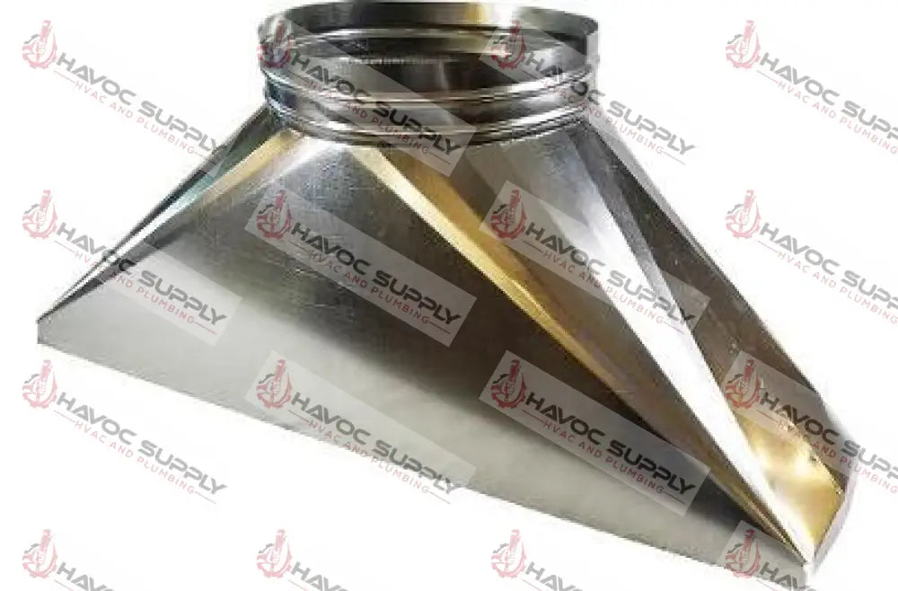411 - 3-1/4" X 6" DIA. SHEETMETAL TRANSITION - HAVOC SUPPLY, LLC