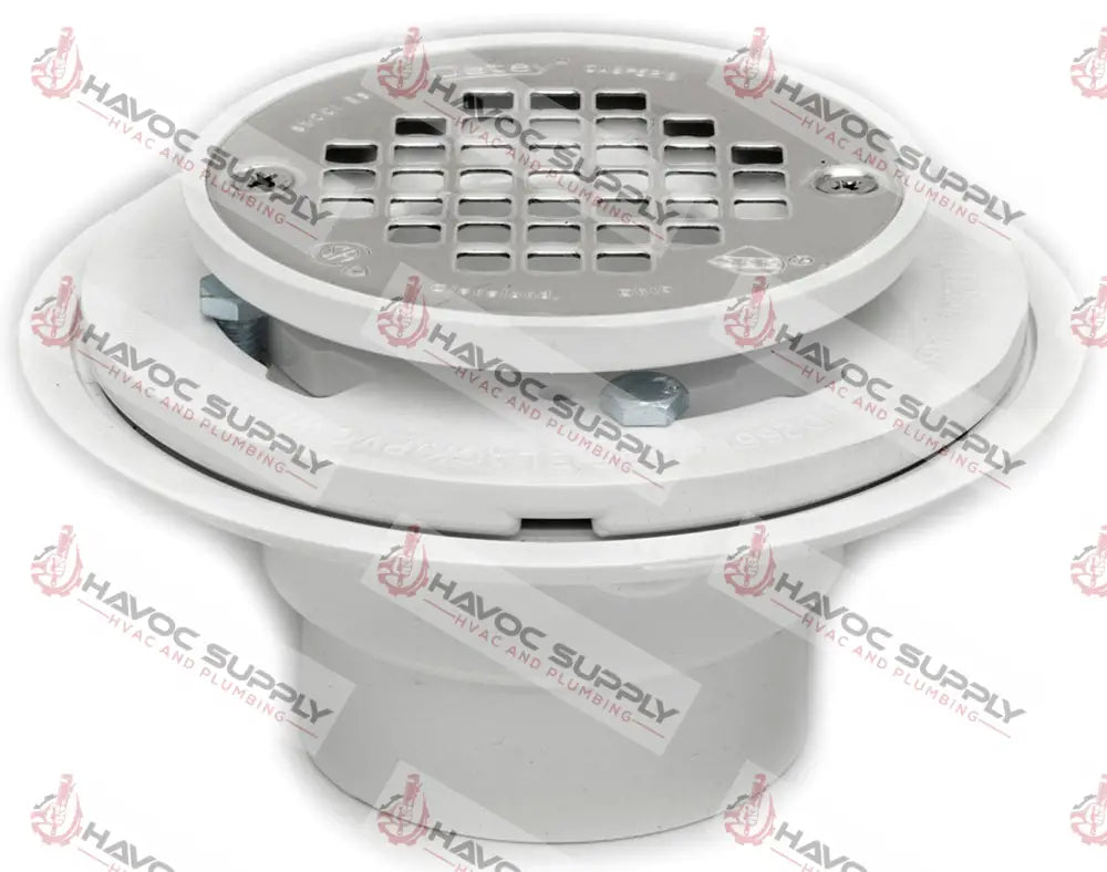 42213 - 2"-3" PVC TILE SHOWER DRAIN ROUND - HAVOC SUPPLY, LLC