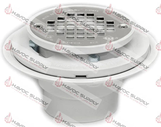 42213 - 2"-3" PVC TILE SHOWER DRAIN ROUND - HAVOC SUPPLY, LLC