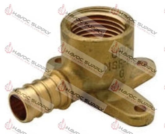 46244 - 3/4" CRIMP PEX BRASS DROP EAR ELBOW - SO - HAVOC SUPPLY, LLC