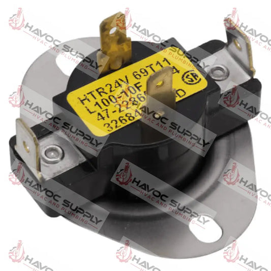 47-22860-05 - RHEEM L100-10 LIMIT SWITCH NORMALLY CLOSED MANUAL RESET - HAVOC SUPPLY, LLC