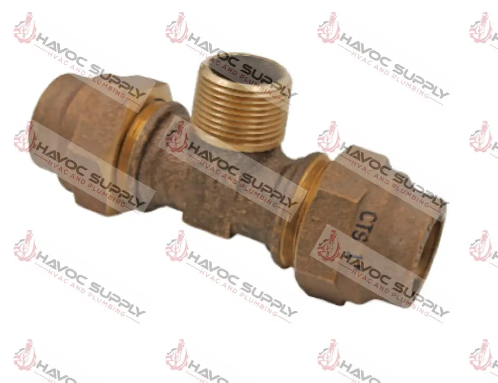 4762221 - 1 CTS X 1 CTS X 1 MIP BRASS COMPRESSION TEE - HAVOC SUPPLY, LLC