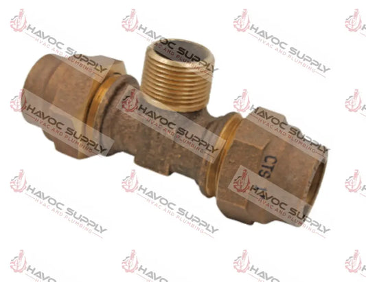4762221 - 1 CTS X 1 CTS X 1 MIP BRASS COMPRESSION TEE - HAVOC SUPPLY, LLC