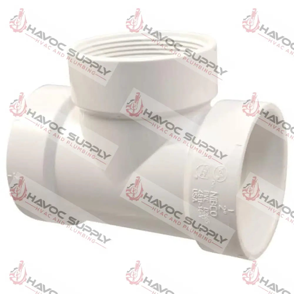 4X4X2DWVTT - 4" X 4" X 2" DWV TEST TEE SLIPXSLIPXFIP - SO - HAVOC SUPPLY, LLC
