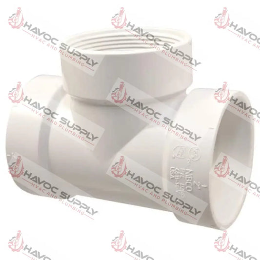 4X4X2DWVTT - 4" X 4" X 2" DWV TEST TEE SLIPXSLIPXFIP - SO - HAVOC SUPPLY, LLC