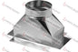 51P886 - 8" X 8" X 6" DIA. SHEETMETAL STRAIGHT CEILING BOOT - HAVOC SUPPLY, LLC