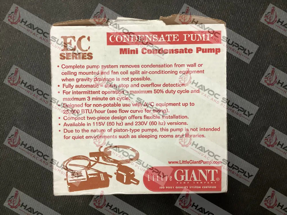 553455 - MINISPLIT CONDENSATE PUMP 115V - SO - HAVOC SUPPLY, LLC