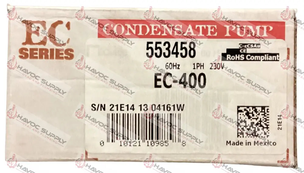 553458 - MINI SPLIT CONDENSATE PUMP 240V - SO - HAVOC SUPPLY, LLC