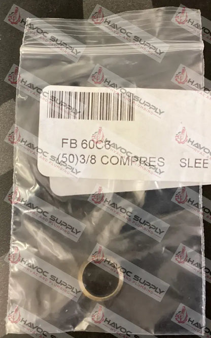 60C6 - 3/8 BRASS FERRULE - HAVOC SUPPLY, LLC