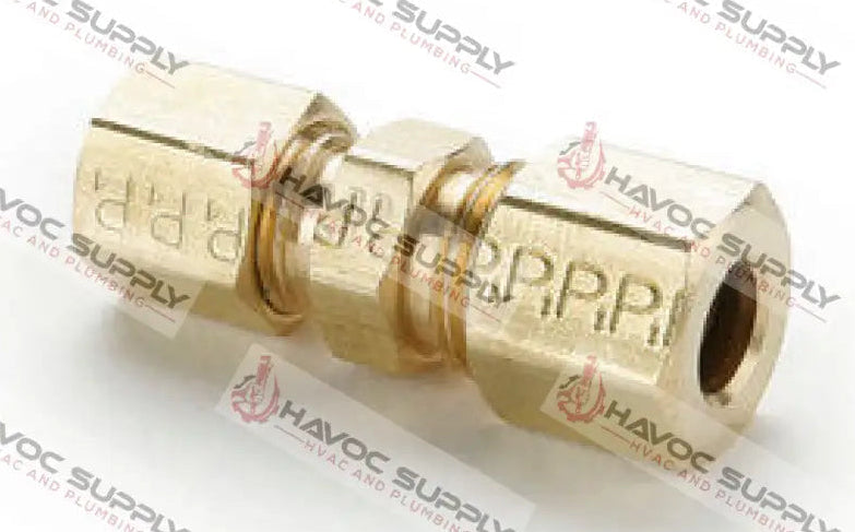 62C4 - 1/4 BRASS COMP UNION - HAVOC SUPPLY, LLC