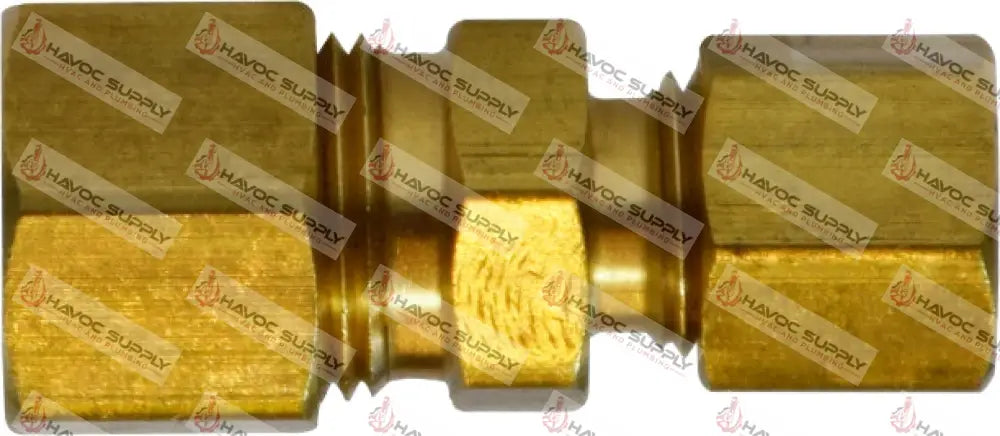 62CR43 - 1/4 X 3/16 BRASS COMP UNION - HAVOC SUPPLY, LLC