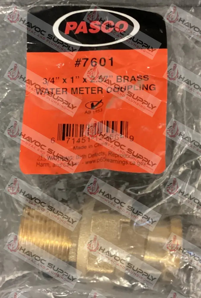 34 MIP TO BRASS WATER METER ADAPTER - HAVOC SUPPLY, LLC