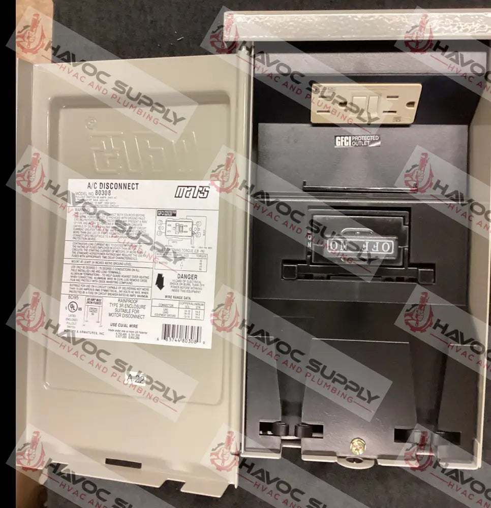 80308 - 60 AMP NON FUSED DISCONNECT WITH GFI - HAVOC SUPPLY, LLC