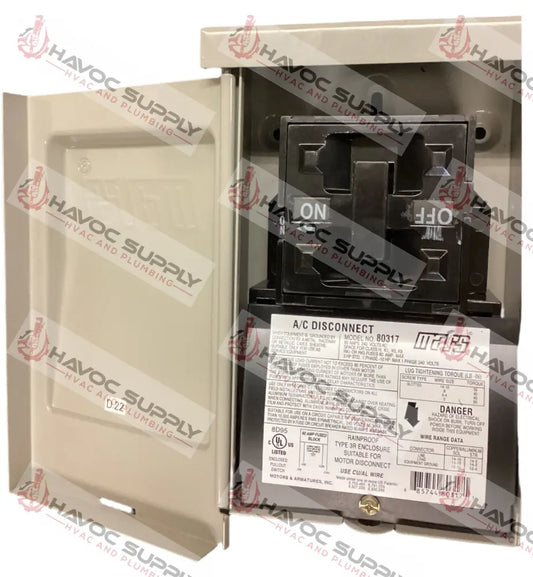 80317 - 60 AMP FUSED DISCONNECT SWITCH - HAVOC SUPPLY, LLC
