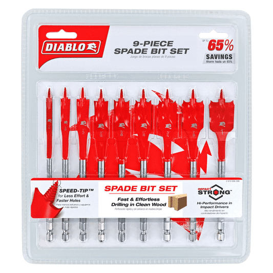 DSP2930 - DIABLO SPADE BIT SET 9PC