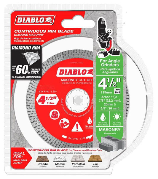 DMADC0450 - DIABLO 4.5 DIAMOND CONTINUOUS RIM BLADE