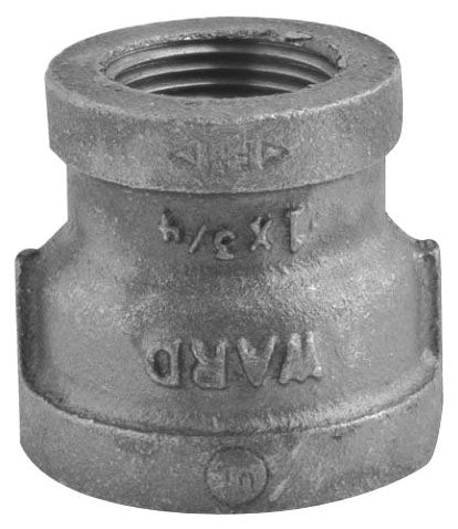 112X114RCO - 1-1/2" X 1-1/4" BLACK PIPE REDUCING COUPLING