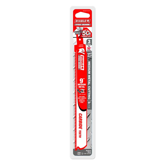 DS0910CF3 - 9" CARBIDE MEDIUM METAL 3 PACK