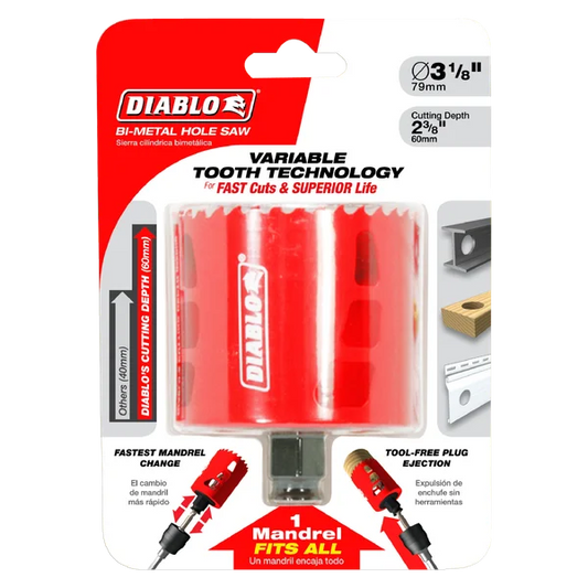 DHS3000 - DIABLO 3X60MM HOLE SAW