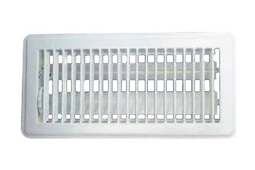 MFFR410W - 4"X10" FLOOR SUPPLY REGISTER - WHITE - HAVOC SUPPLY, LLC