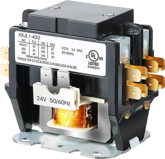 PC240A - 2 POLE 40A 24V COIL CONTACTOR