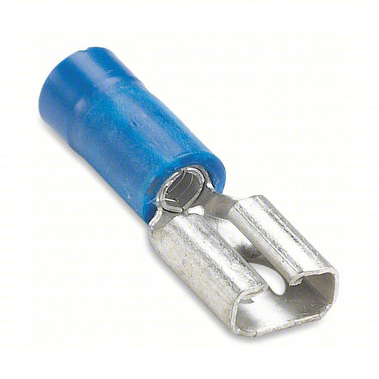 T1002C - 1/4" BLUE FEMALE SPADE TERMINAL 100/PK