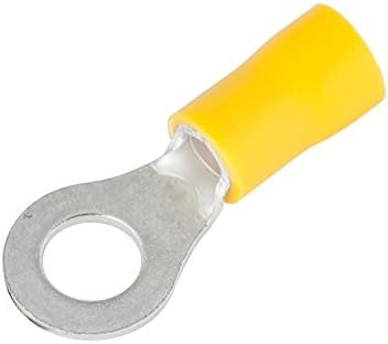 T1037C - 1/4" YELLOW RING TERMINAL 100PK