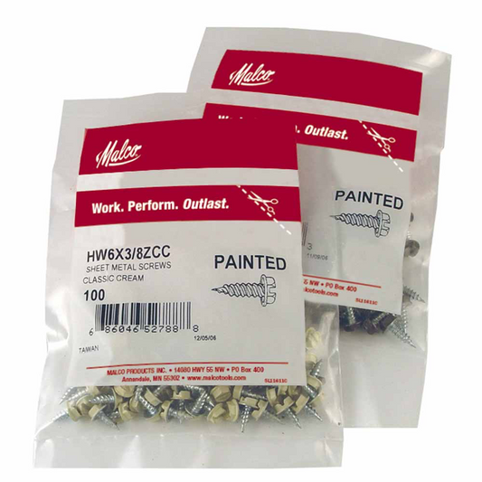 HW7X1/2ZG - ZIP SCREWS #7 X 1/2" 100CT