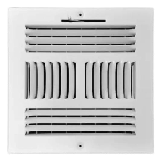 MFSCR66W4 - 6"X6" 4-WAY WALL/CEILING SUPPLY REGISTER - WHITE - HAVOC SUPPLY, LLC