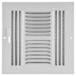 MFSCR88W4 - 8"X8" 4-WAY WALL/CEILING SUPPLY REGISTER - WHITE - HAVOC SUPPLY, LLC