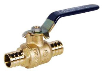 101-595NL - 1" CRIMP PEX BRASS BALL VALVE