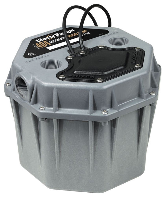 404 - LIBERTY 1/3HP 115V BASIN SUMP PUMP WITH 10FT CORD