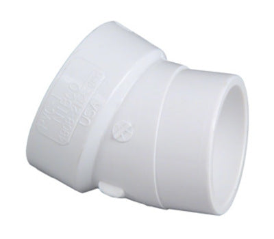 2DWVL22S - 2" DWV 22-1/2 DEGREE STREET ELBOW SLIPXSPIGOT