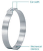 15500020 - 1" STAINLESS OETIKER POLY EAR CLAMP