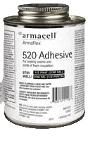 520BLV - ARMACELL BLACK EPDM INSULATION ADHESIVE 1/2PT - SPECIAL ORDER ITEM