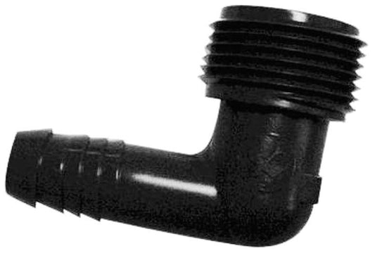 SBE075 - 3/4" MALE X BARB SWING ELBOW