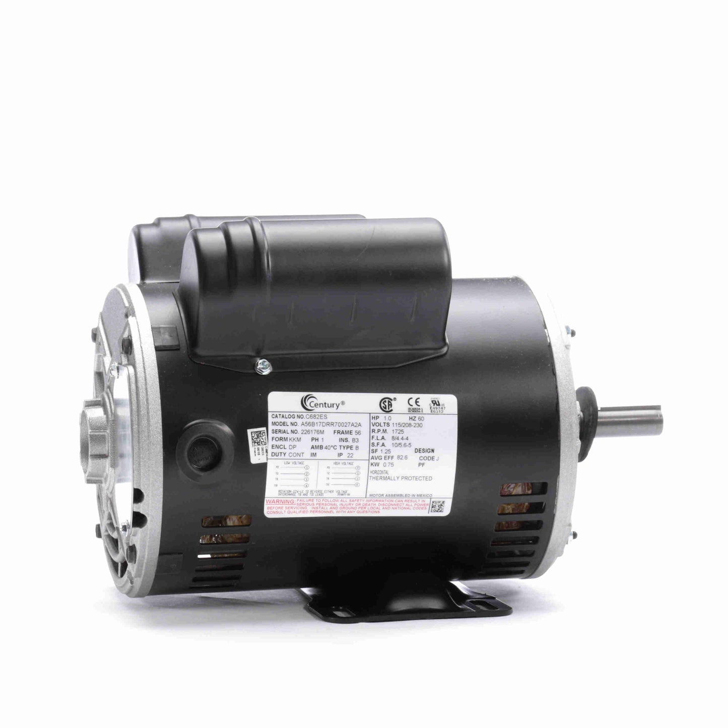 C682ES - 1HP CENTURY REV MOTOR - SPECIAL ORDER ITEM