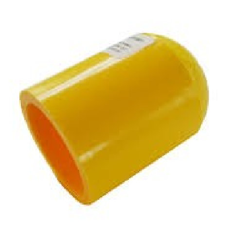 2" IPS DR11 BUTT FUSION END CAP YELLOW PE2708 MDPE