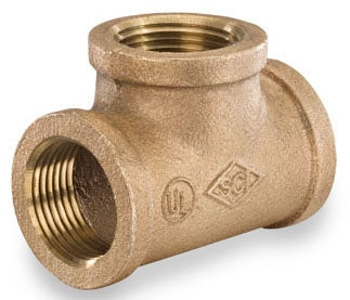 B12T - 1/2" BRASS PIPE TEE
