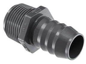 1436-007 - 3/4" POLY BARBED MALE ADAPTER