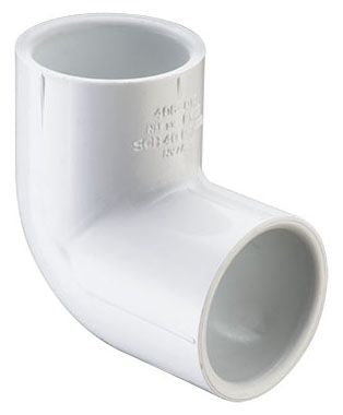 2PVCL90 - 2" PVC SCH40 90 DEGREE ELBOW SLIPXSLIP