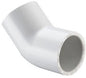 112PVCL45 SXS - 1-1/2" PVC SCH40 45 DEGREE ELBOW SLIPXSLIP