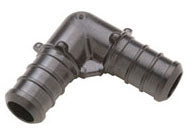 12CRIMPL90 - 1/2" CRIMP PEX 90 DEGREE PLASTIC ELBOW
