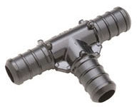34CRIMPT - 3/4" CRIMP PEX PLASTIC TEE