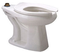 Z5665 - ZURN ADA HEIGHT ELONGATED CLOSET FLUSH VALVE TOILET BOWL
