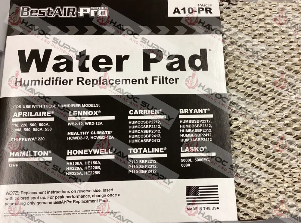 A10 - HUMIFIER WATER PAD - HAVOC SUPPLY, LLC