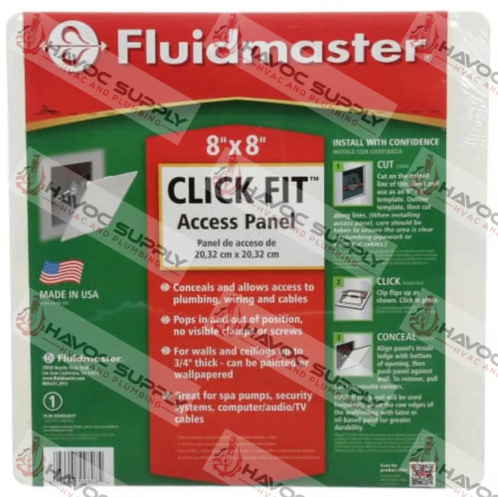 AP-0808 - 8" X 8" PLASTIC ACCESS PANEL - HAVOC SUPPLY, LLC