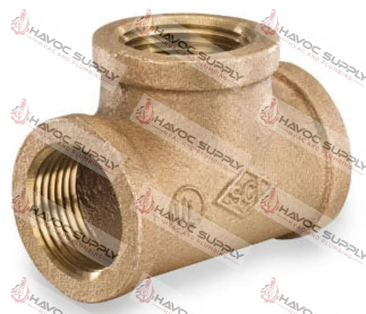 B112TEE - 1-1/2" BRASS PIPE TEE - SO - HAVOC SUPPLY, LLC