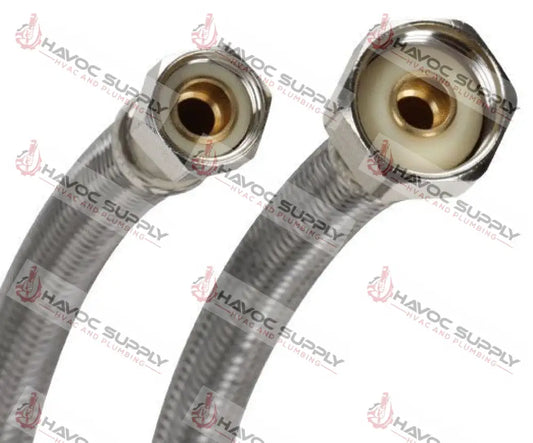 B1F16 - BRASSCRAFT 3/8" FEMALE COMPRESSION X 1/2" FIP X 16" LENGTH - HAVOC SUPPLY, LLC
